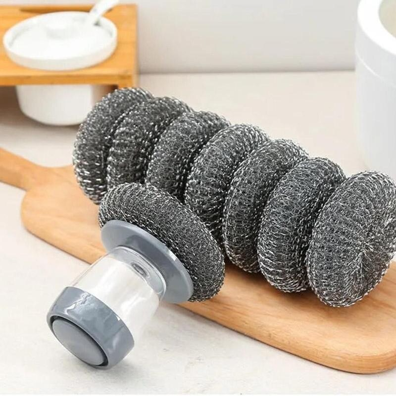 2-in-1 Dish Brush | Reduces waste and makes dishwashing easier!