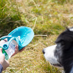 Praktische 2-in-1 Wasserflasche für Hunde (580 ml)