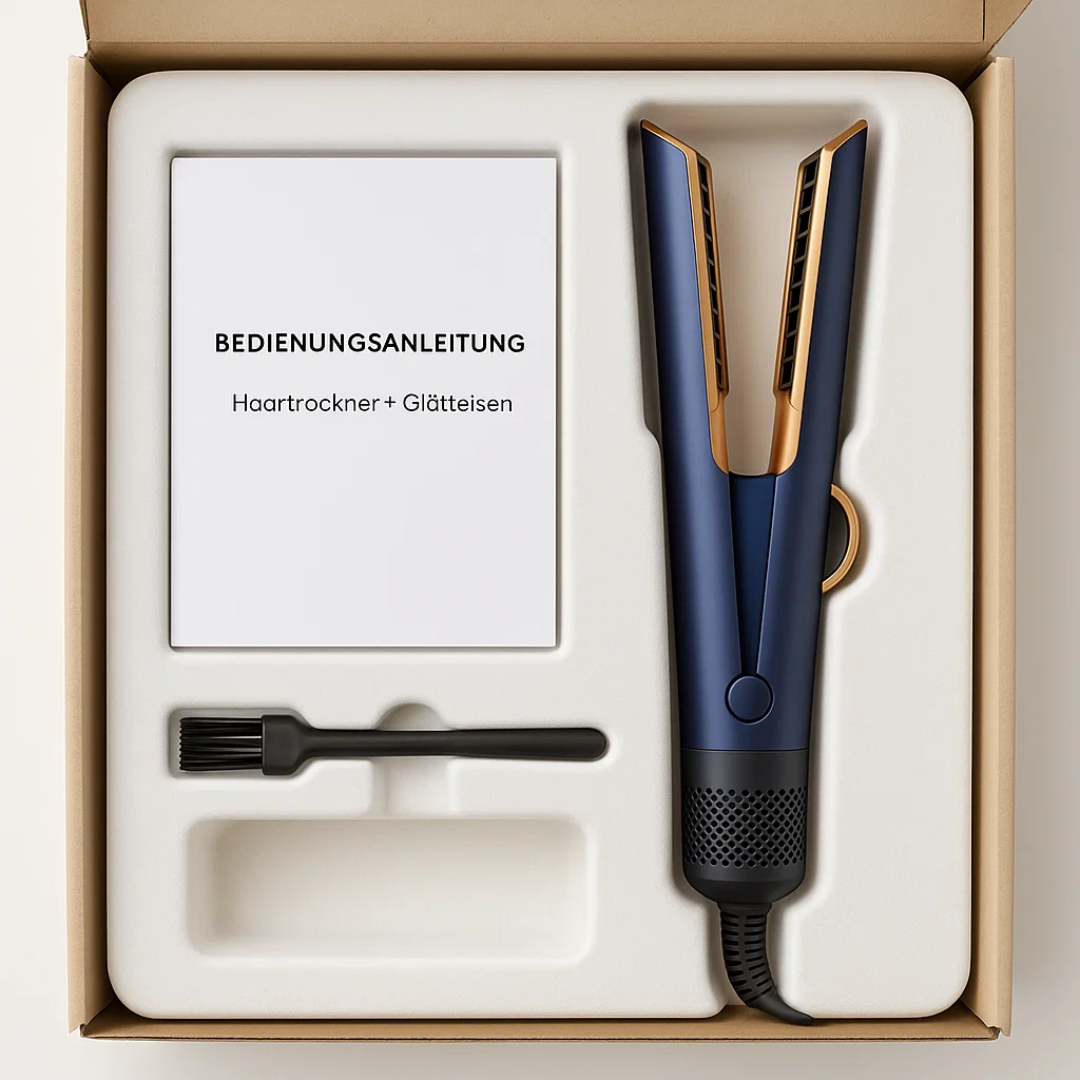 All-in-One Haartrockner und Glätteisen für perfektes Haarstyling
