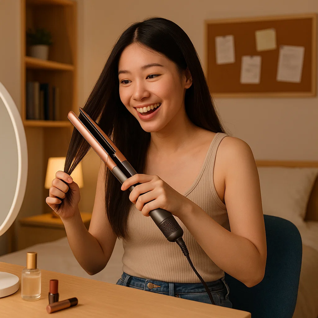 All-in-One Haartrockner und Glätteisen für perfektes Haarstyling