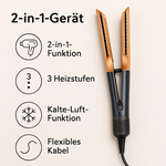 All-in-One Haartrockner und Glätteisen für perfektes Haarstyling