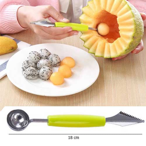 Multifunktionale Melonenausstecher mit Edelstahlgriff