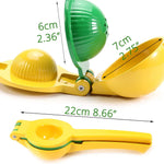 2-in-1 Aluminium Zitruspresse für Zitrone und Limette – Handpressgerät