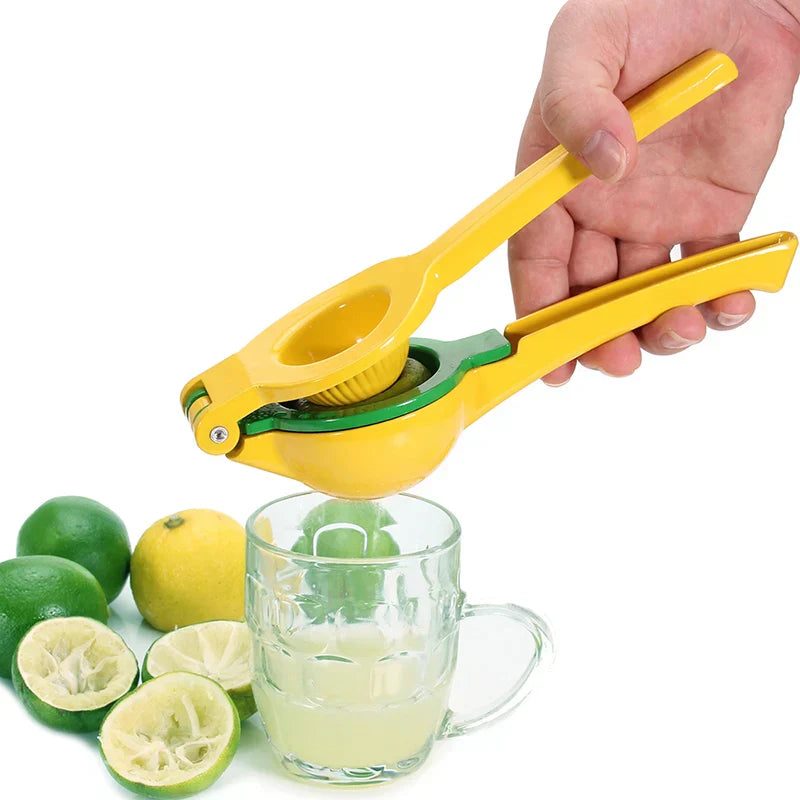 2-in-1 Aluminium Zitruspresse für Zitrone und Limette – Handpressgerät