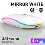 Kabellose Maus mit RGB-Beleuchtung – Akku-Frei
