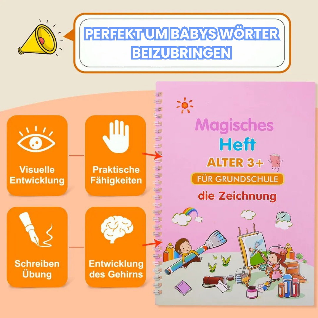 Set mit 4 Kalligraphiebüchern