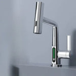 Smart Kitchen Faucet with Temperature Display and Spray Modes
