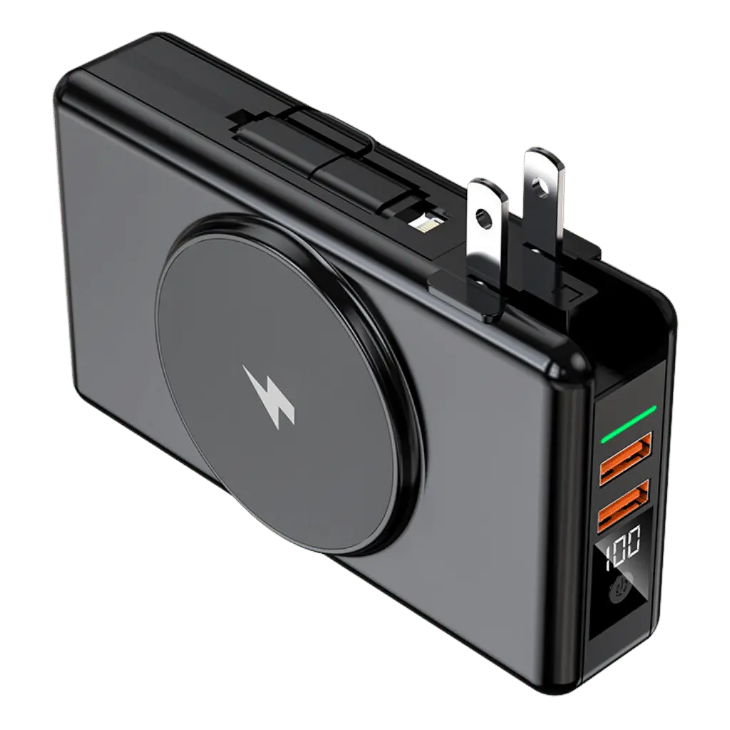 EnergiPower 5-in-1 Powerbank – 15.000mAh mit Schnellladefunktion