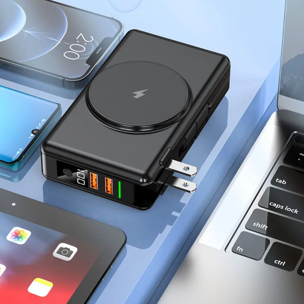 EnergiPower 5-in-1 Powerbank – 15.000mAh mit Schnellladefunktion