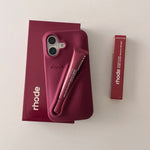 Stylische 3D Silikon Lippenstift Handyhülle für iPhone
