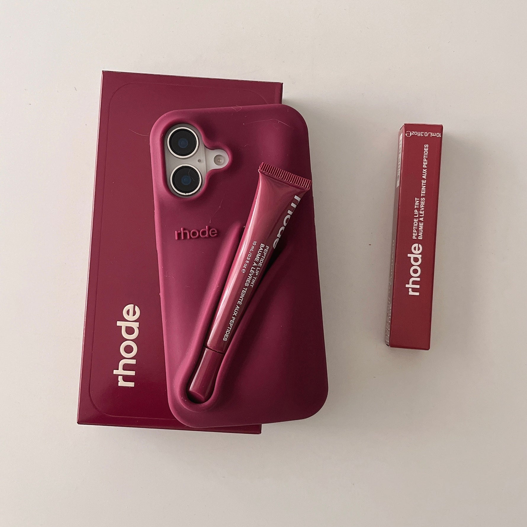 Stylische 3D Silikon Lippenstift Handyhülle für iPhone