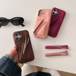 Stylische 3D Silikon Lippenstift Handyhülle für iPhone