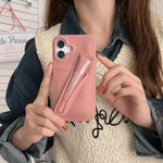 Stylische 3D Silikon Lippenstift Handyhülle für iPhone