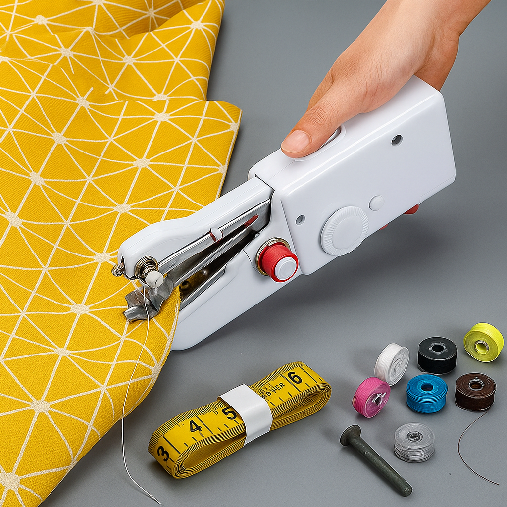 Practical Handheld Sewing Machine for Quick Repairs