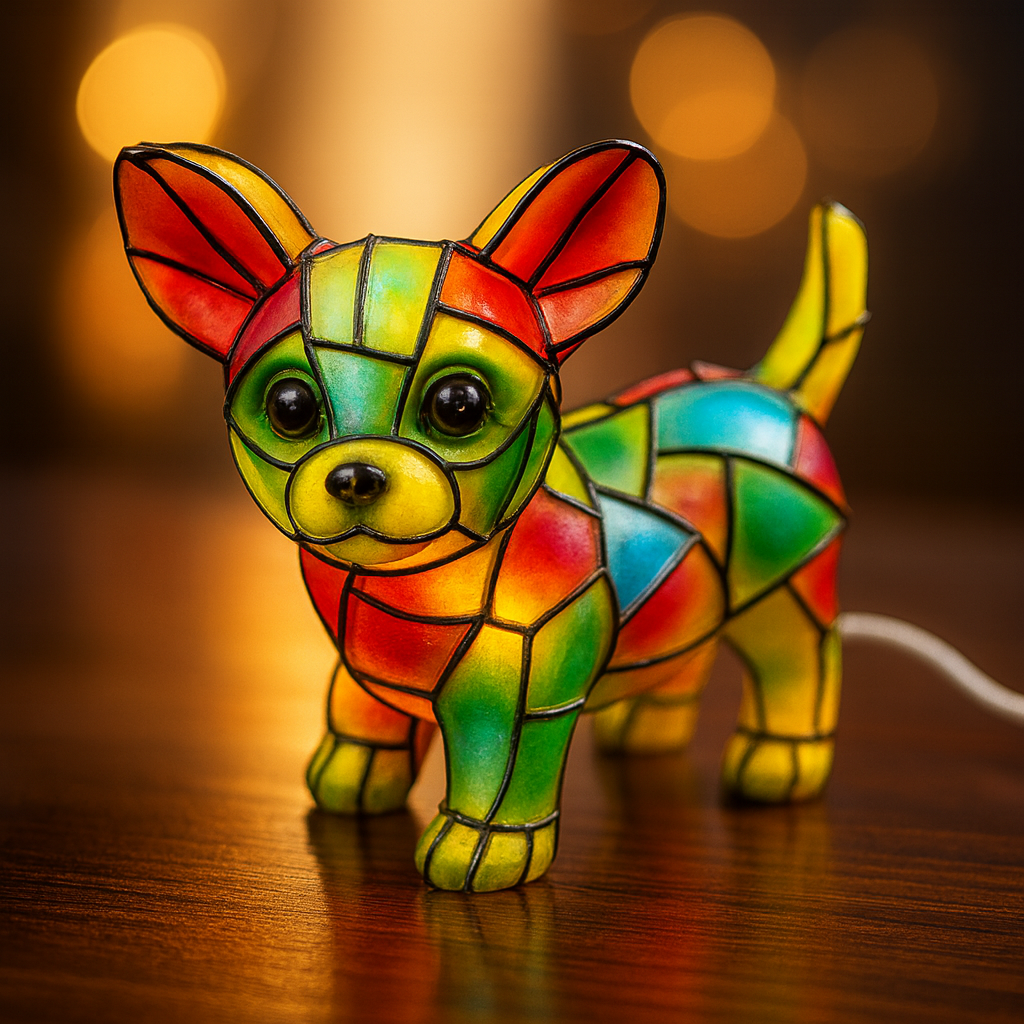 Chihuahua Magic - LED Table Lamp with Chihuahua Motif