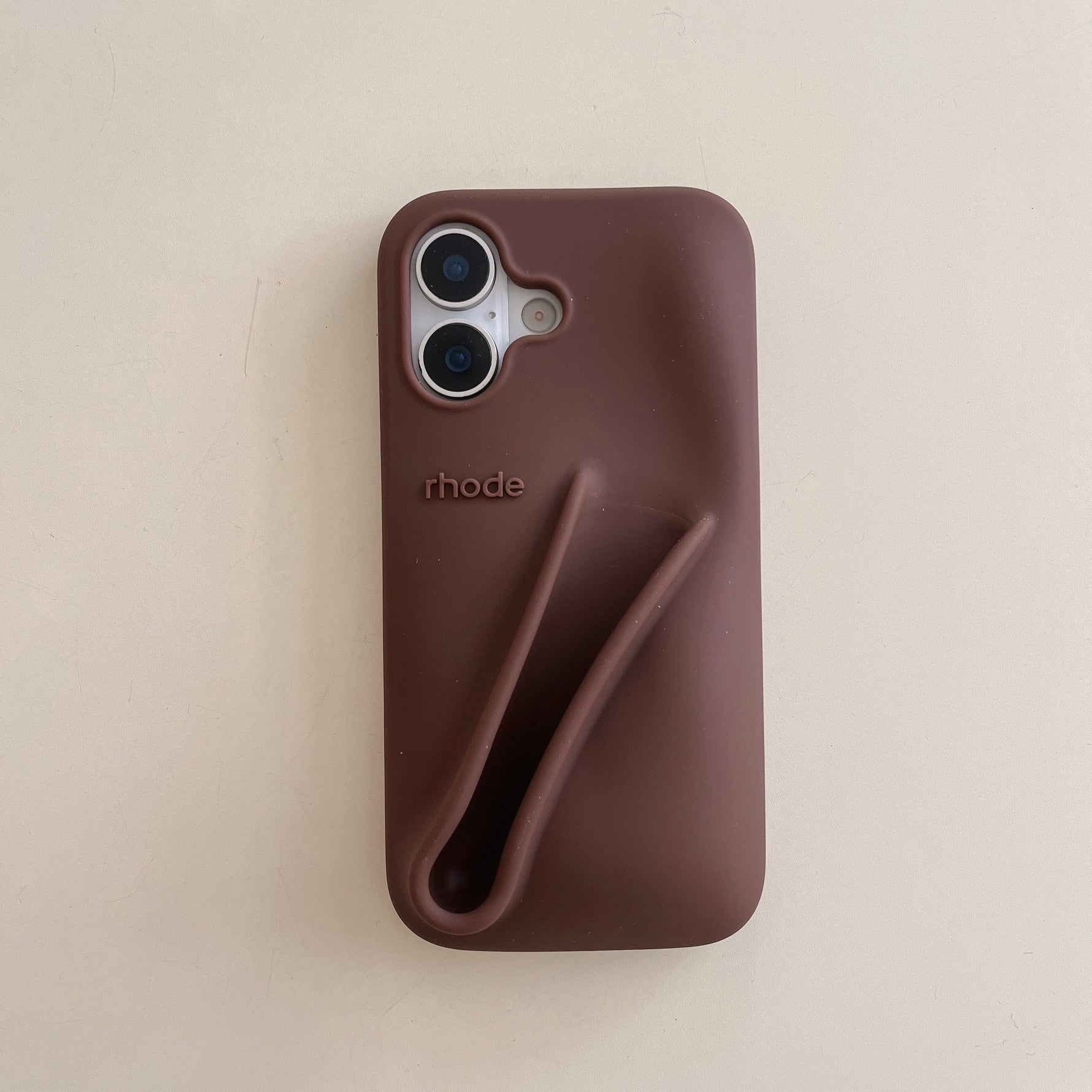 Stylische 3D Silikon Lippenstift Handyhülle für iPhone
