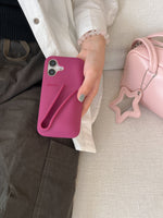 Stylische 3D Silikon Lippenstift Handyhülle für iPhone