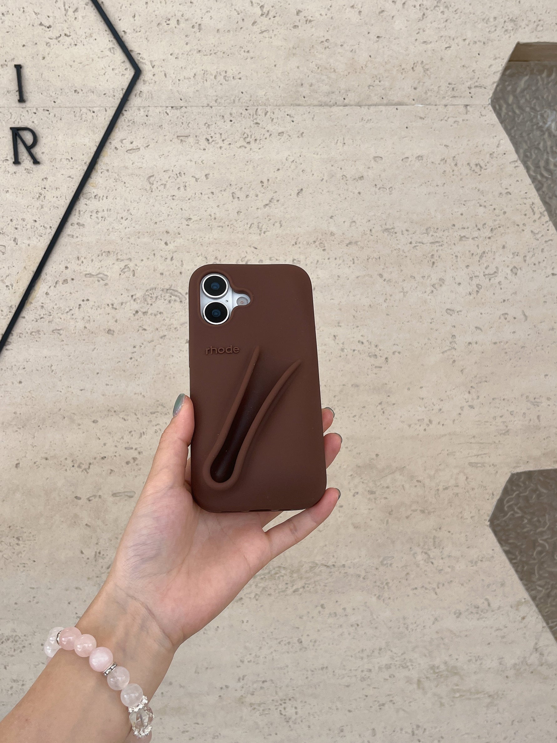 Stylische 3D Silikon Lippenstift Handyhülle für iPhone