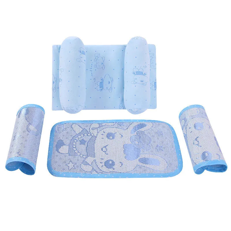 Set mit Schlaflagerungskissen für Babys – Atmungsaktives Anti-Roll-Kissen