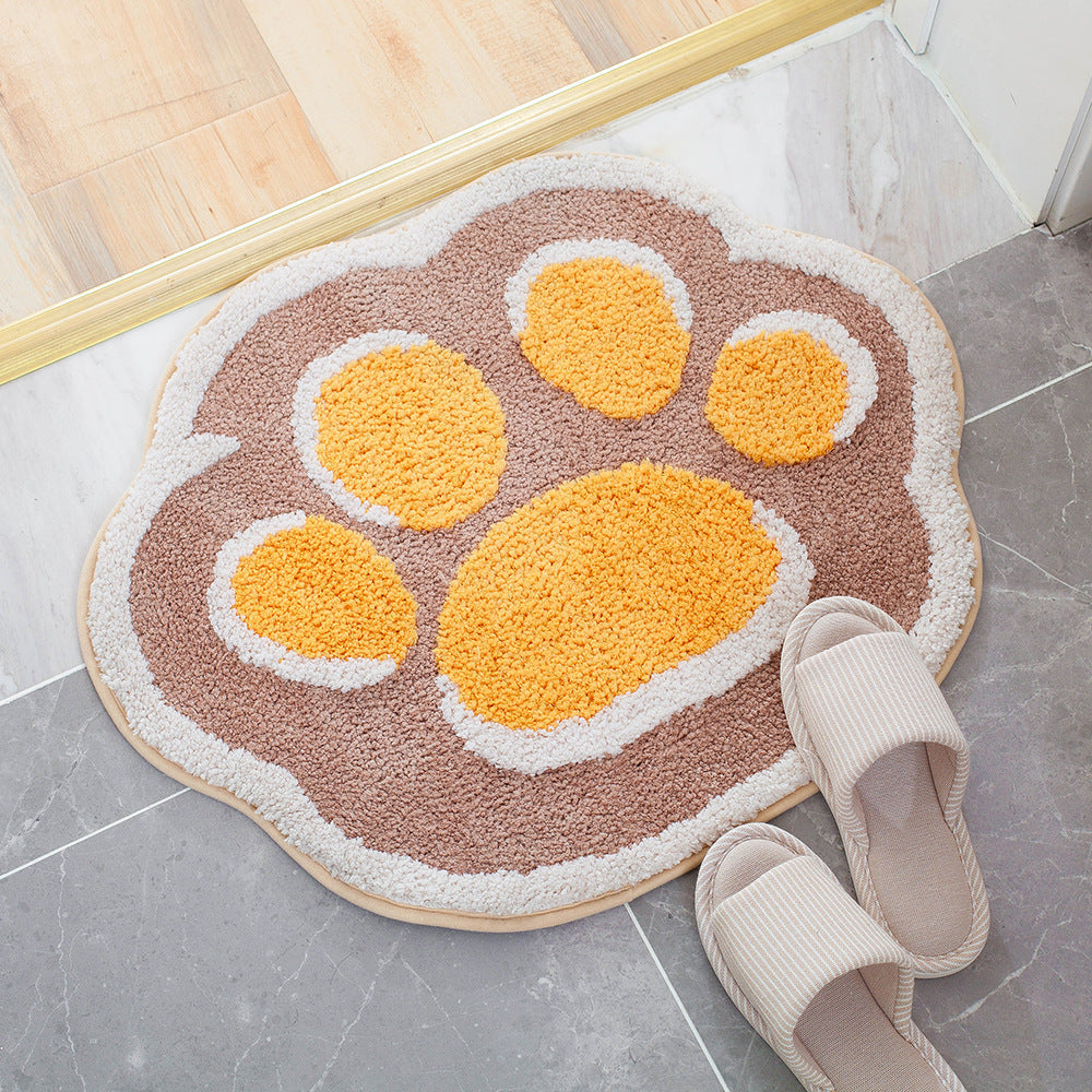 Rutschfeste Badezimmermatte mit saugfähigem Fußkissen | CatSoft