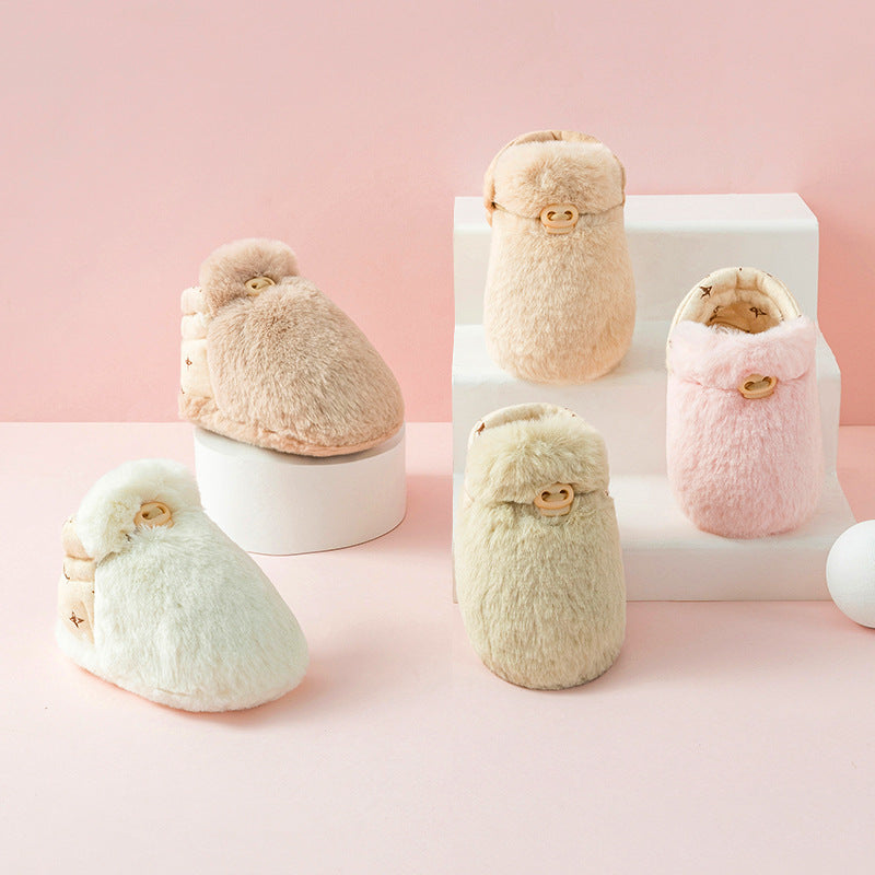 Babysocken mit samtigem Material – Flauschige Hausschuhe