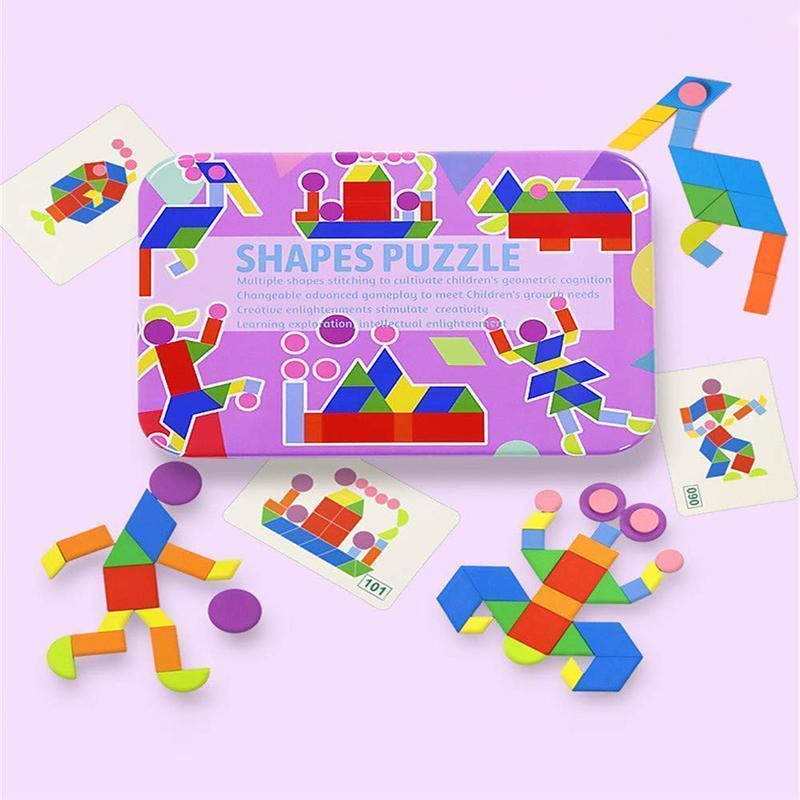 Kreatives Lernpuzzle für Kinder | Holzspielzeug