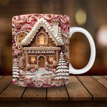 3D Schneemann Keramiktasse - Lustiges Weihnachtsgeschenk
