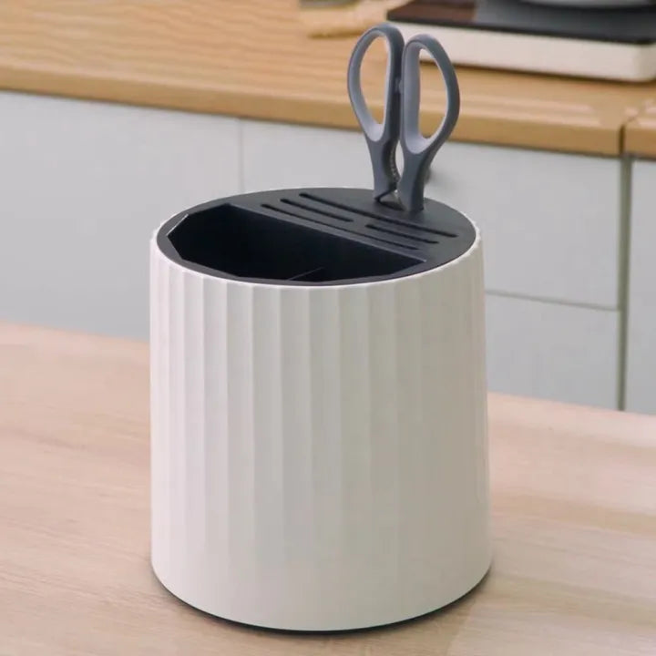 360° drehbarer großer Küchenorganizer für Messer und Besteck