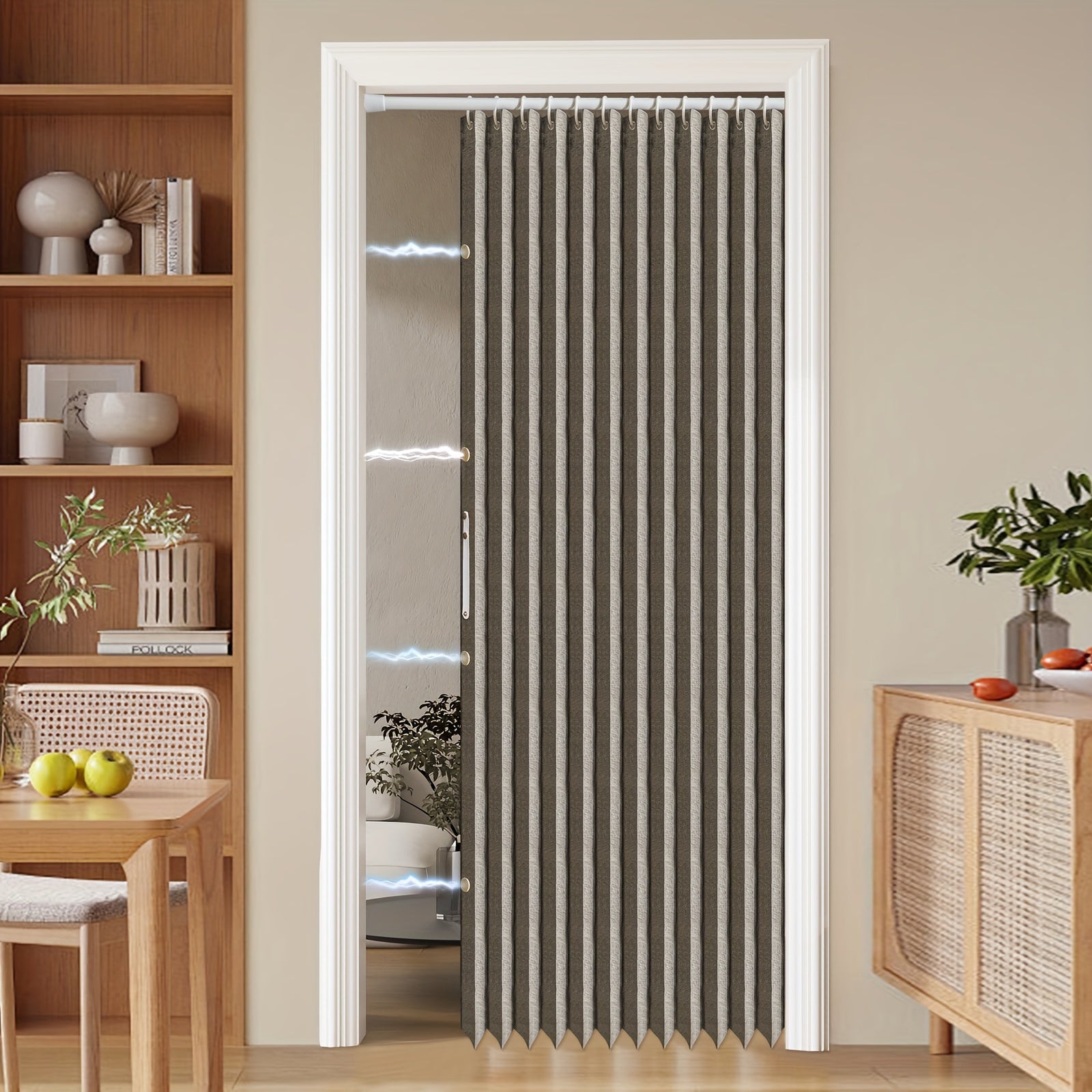 Farbenfrohe Magnetische Faltvorhang – Platzsparende Trennwand für Zuhause und Büro