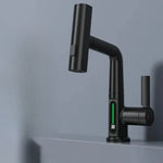 Smart Kitchen Faucet with Temperature Display and Spray Modes