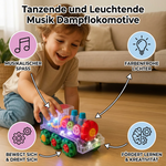 Musik Dampflokomotive mit tanzenden und leuchtenden Effekten