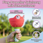 Spielzeug-Propellerflugzeug mit Schnurstartmechanismus