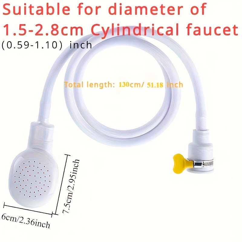 Multifunctional showerhead with flexible hose for household