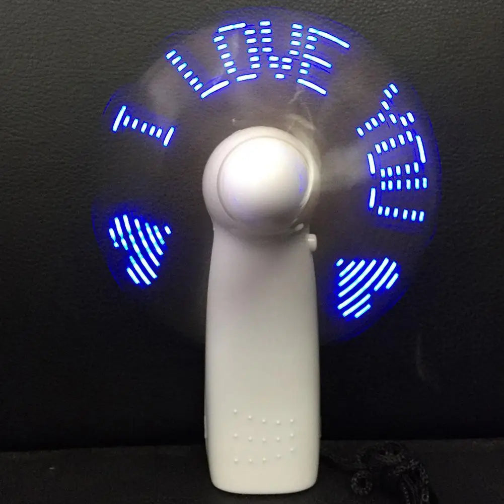 ChillBreeze LED Mini Fan | Portable USB Fan with Light Effects