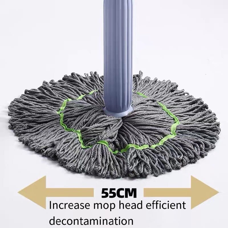 Selbsttrocknender Mikrofaser-Wischkopf – 55 cm, müheloses Auswringen