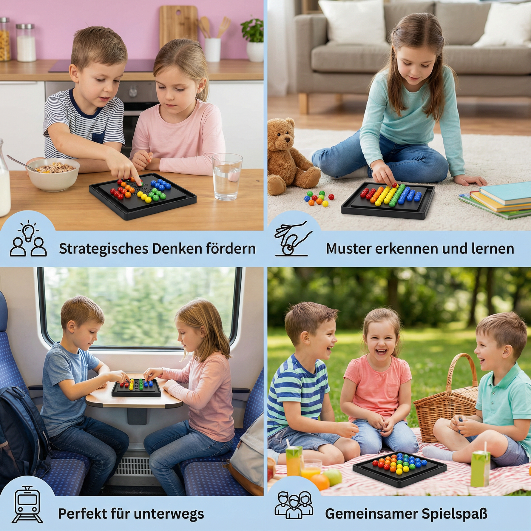 Interaktives Denkspiel mit Farben – Logikspiel für Kinder und Erwachsene