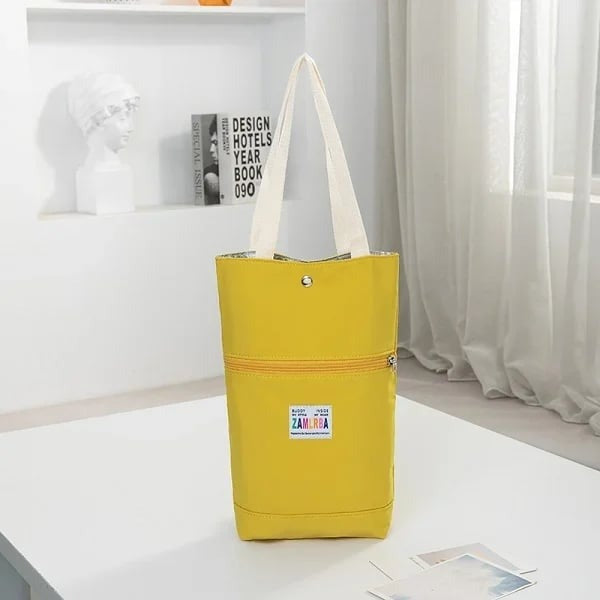 Vielseitige Schultertasche mit Getränkehalter