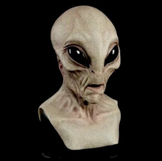 Realistische Halloween-Kostüm-Maske - Alien-Accessoire