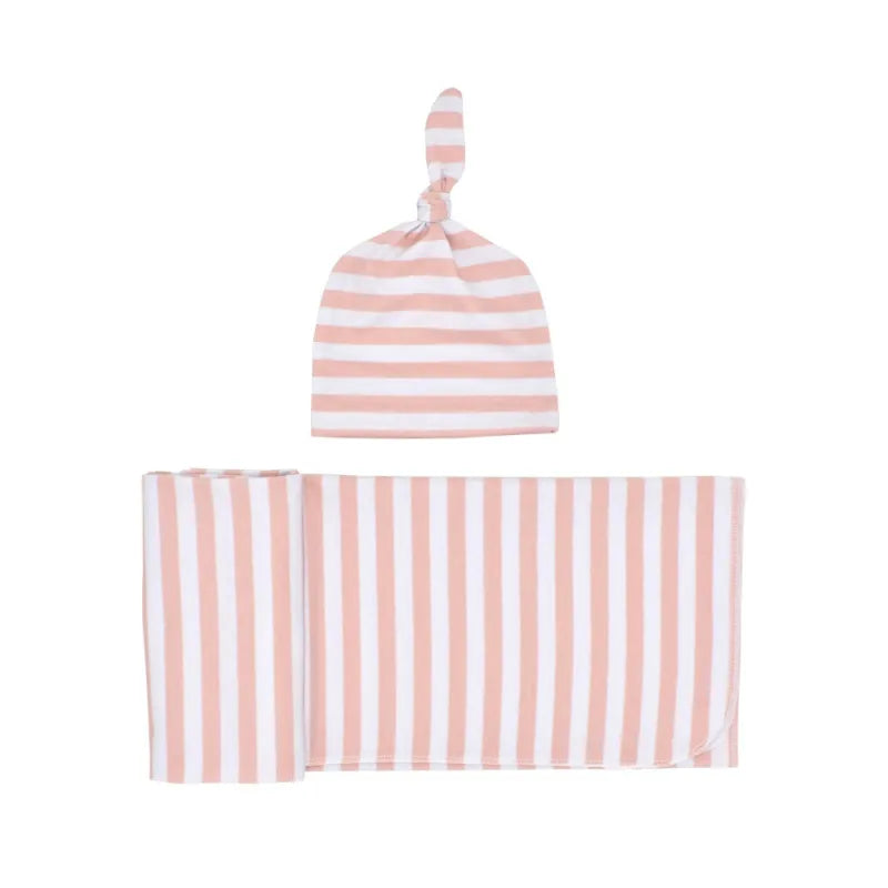 Set aus Wickeltuch und Mütze – Sanftes Pucktuch für Neugeborene