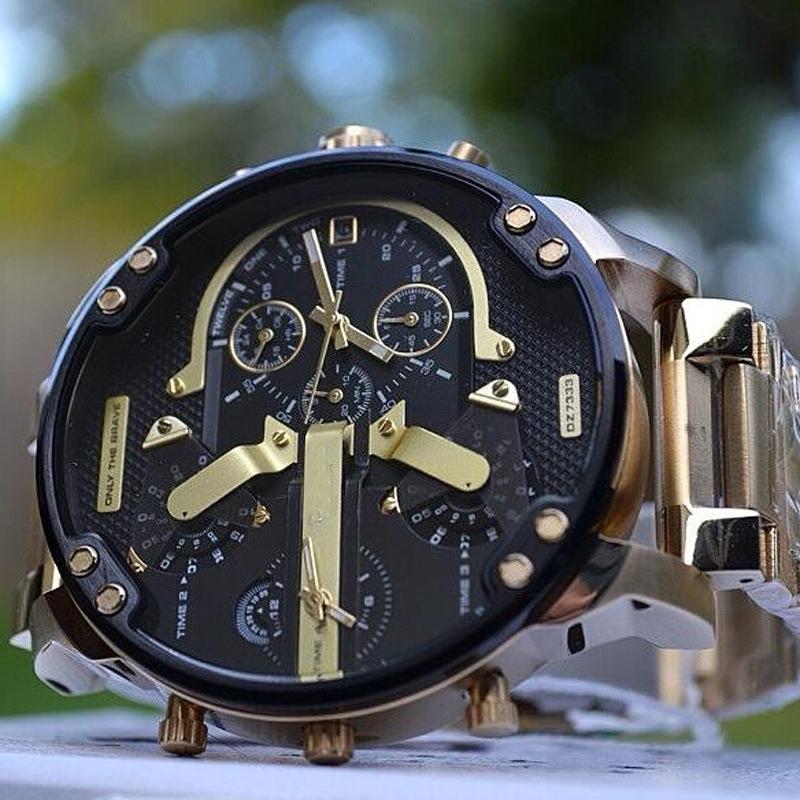 Elegante Quarzchronographuhr aus Edelstahl