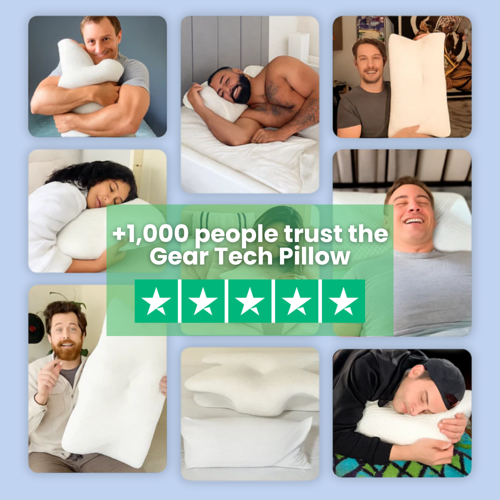Ergonomic Sleeping Pillow | Optimal Support for Neck and Head | White