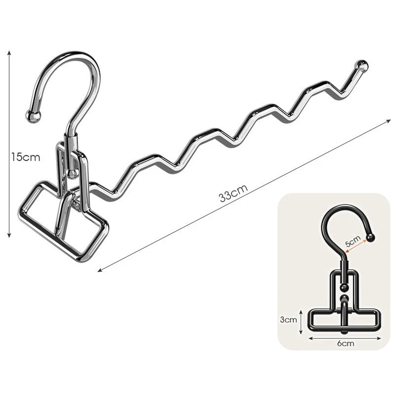 Practical Foldable Stainless Steel Laundry Rack for Travel