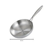 Hochwertige Edelstahl Bratpfanne für gesundes Kochen
