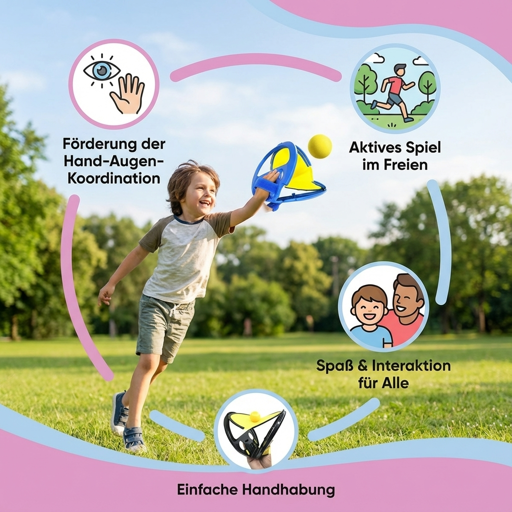 Unterhaltsames Ballspiel zum Fangen