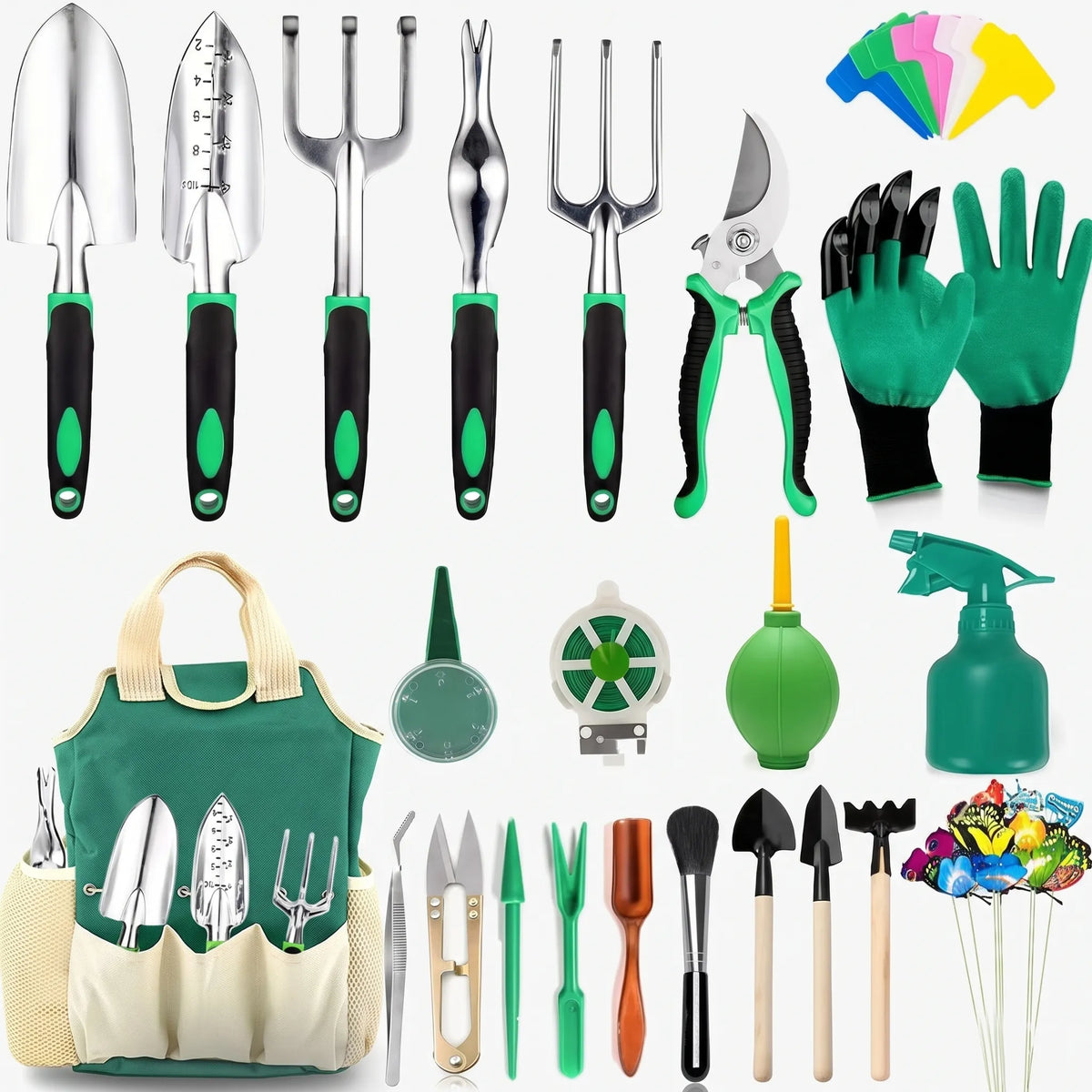 23-Piece Hand Tool Kit for Gardening - Unisex Gardening Tools