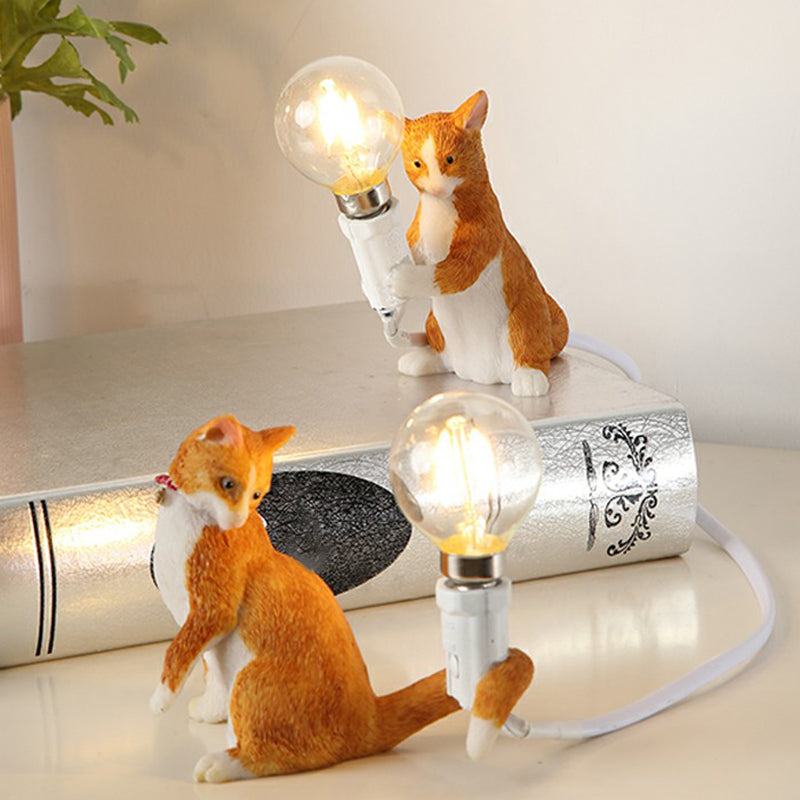 Gemütliche Nachttischlampe für Kinderzimmer – Resin 1-Birne