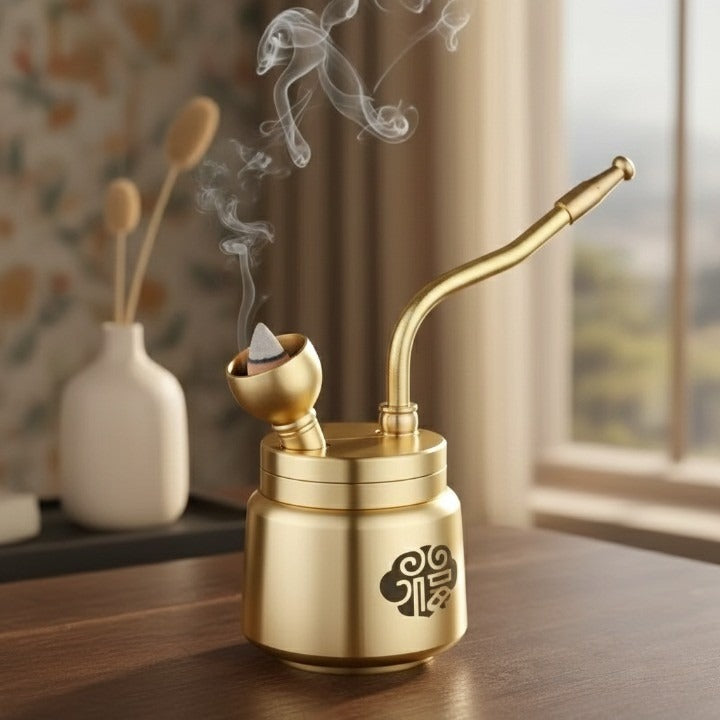Eleganter Messing-Räuchergefäß für Aromatherapie