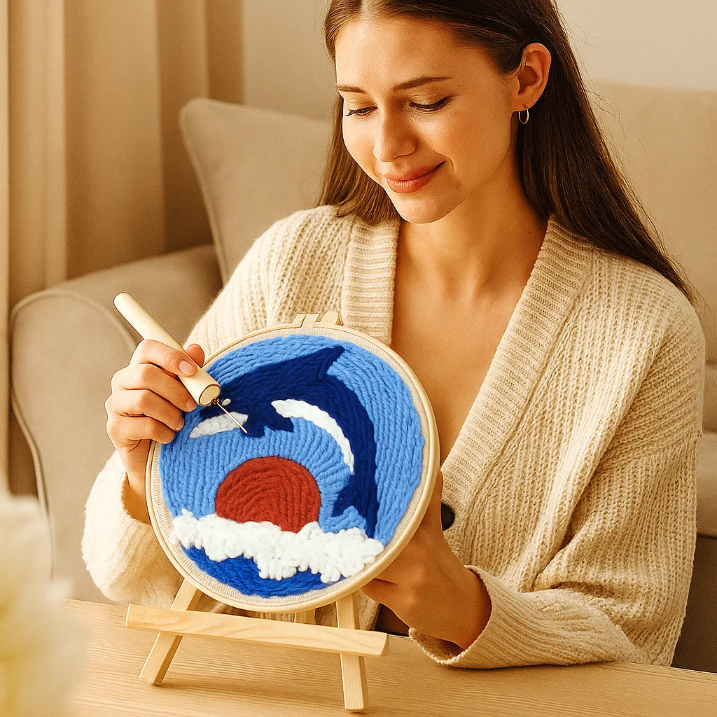 Calming Embroidery Kit for a Creative Break