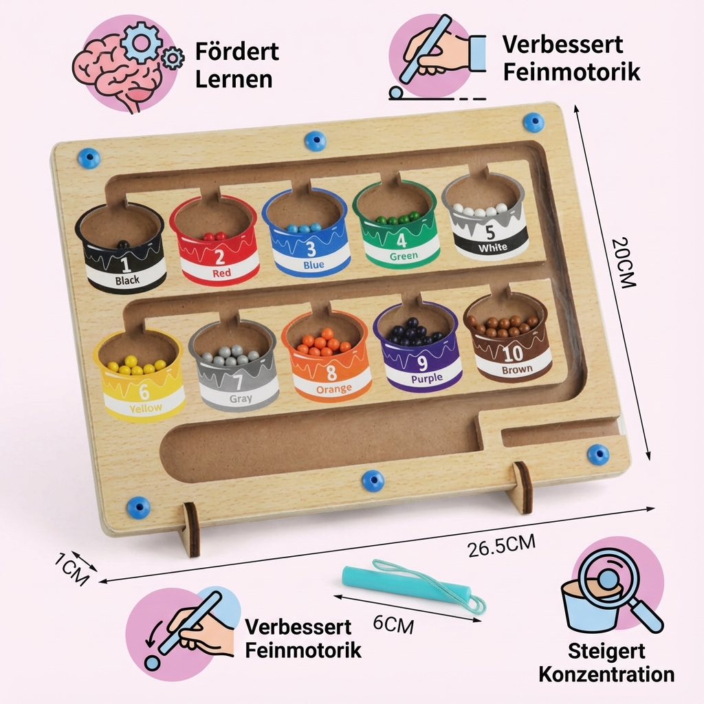 Magnetisches Labyrinth nach Montessori-Art