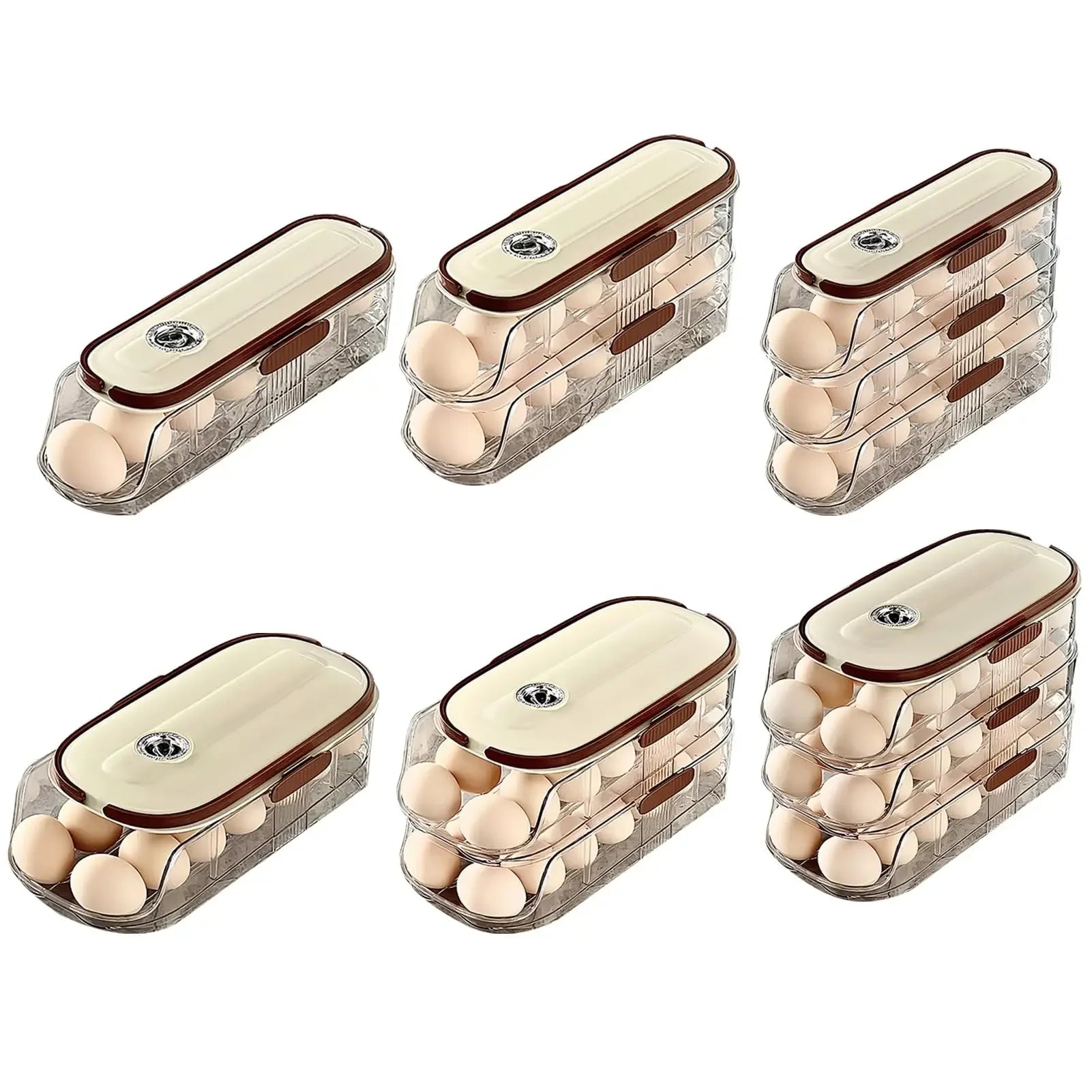 Egg Roller Refrigerator Organizer | Automatic Storage System